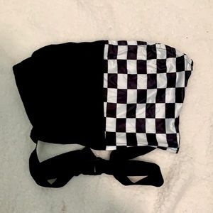Checkered crop top